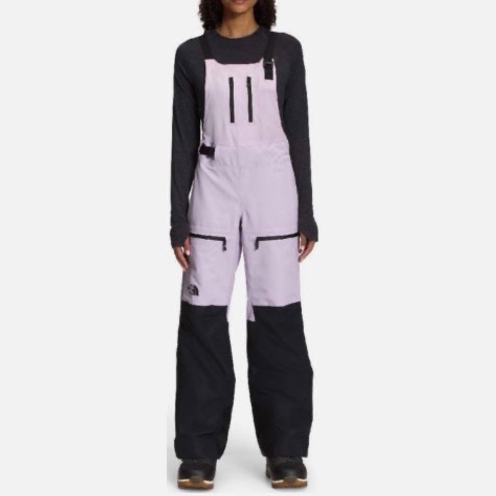 North face ceptor bib lavender fog size small